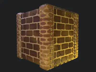 Stylized Desert Wall Material 01 Texture