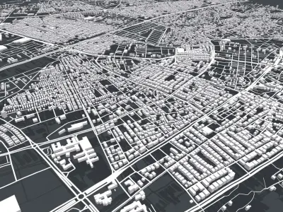 Cityscape Antalia Turkey 3D model