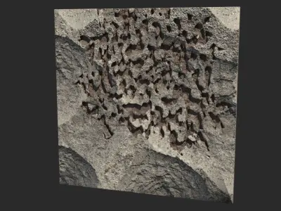 Damaged Walls Collection FREE SAMPLE Free 3D model