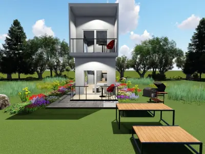 Dublex house design 3D model