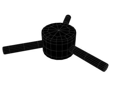 Platform Rotation Trap v1 001 Low-poly 3D model