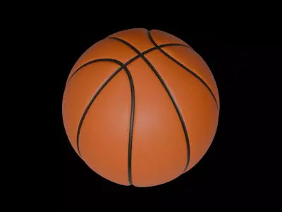 Classic basketball 3D model
