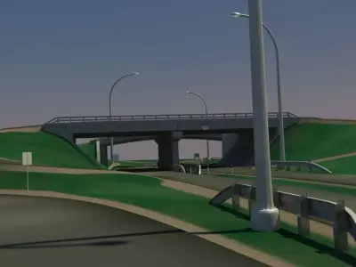 HighWay Overpass 3D model
