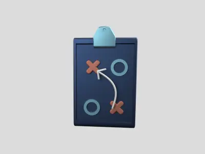 3D app web Icon Low-poly 3D model-18 Low-poly 3D model