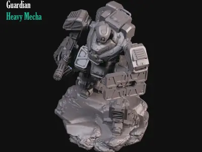 Heavy Guard Mecha 3D print model