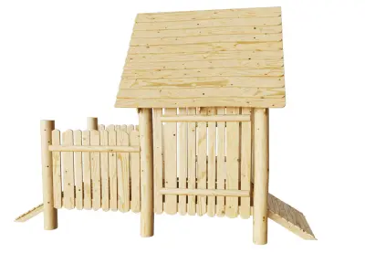 Terrace house 3D model