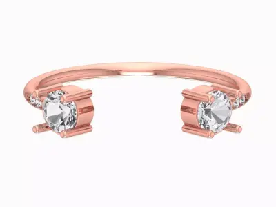 Women Light Weight Band Ring 3D print model 16