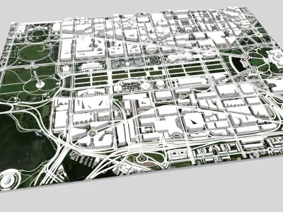 Capitol Hill Washington Columbia USA  3D model