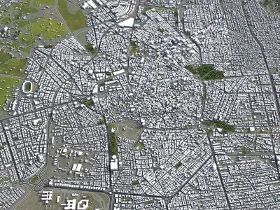 Homs - 3D City Model Low-poly 3D model