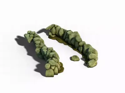 South Qilian - River elements 3D model