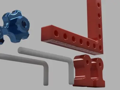 90-Degree Right Angle Clamp 3D print model