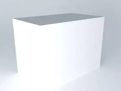 Low box with light Free 3D model