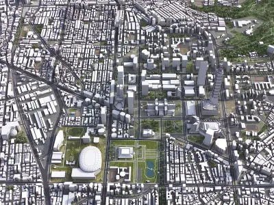 Taipei Low-poly 3D model