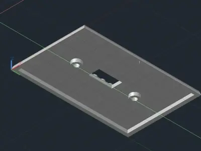 3D Printable Lego Light Switch Cover 3D print model