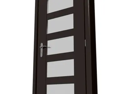Plastic door 08 3D model