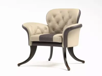 Marguerite pair of chairs designed 3D model