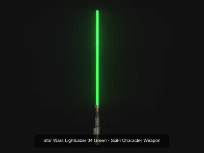 05 Star Wars Lightsaber Colors - SciFi Character Weapon 3D Model Pack