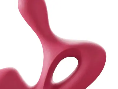 Pink abstract sculpture 3D model