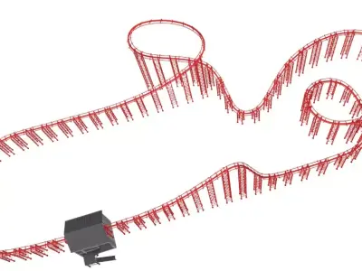 Amusement Theme Park Collection 3D model
