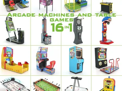  Arcade Machines And Table Games 16 in 1 