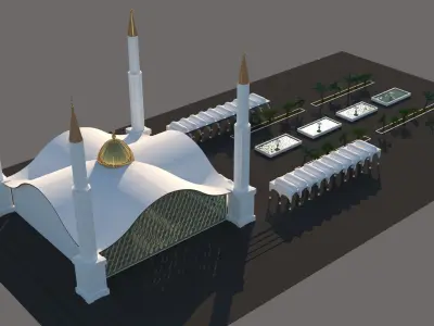 Mosque House of God 3D model