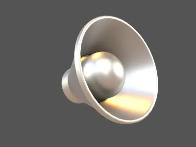 Sound Speaker Icon v1 007 Low-poly 3D model