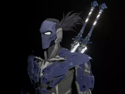 Hunter X humanoid 3D model