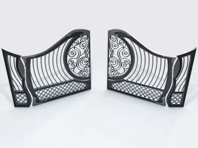 Ornate Decorative Gate 3D model