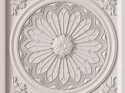 Decorative Ceiling Tile 3D model