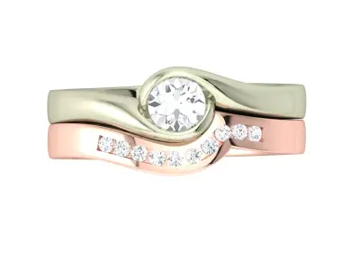 Women Ring  Render 3dm STL OBJ FBX Details 3D print model 32