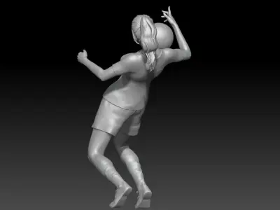 fifa street player women 3 3D print model