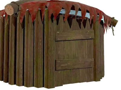Orc Hut - Game Ready Low-poly 3D model