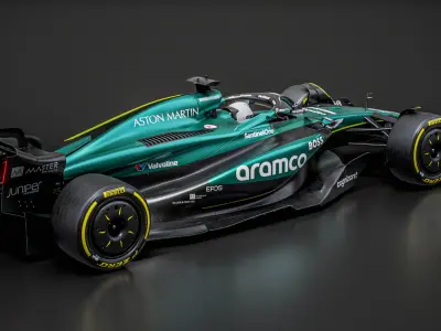  F1 Aston Martin AMR24 2024 Formula 1 Race Car 