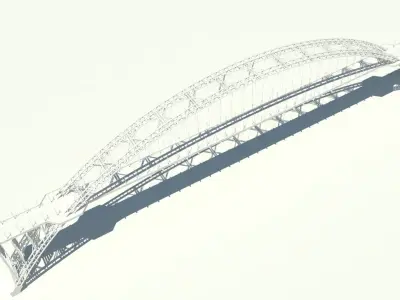 WuShan Yangtze River Bridge Chongqing China 3D model