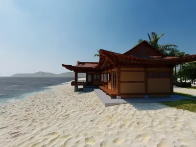 Casa Scene-villa-modern house 3D model