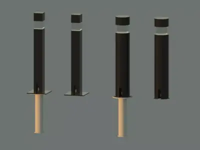 Revit - Bollard 3D model