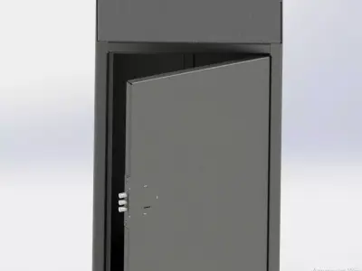 Sheet metal Safe box Solidworks 3d and dxf files 3D model