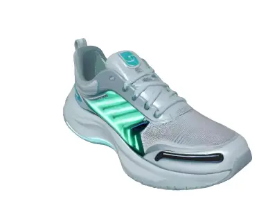 Futuristic Neon Running Shoe Low-poly 3D model