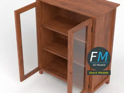 2 door floor storage cabinet 3D model