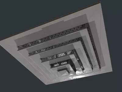 Ceiling Vent Low-poly 3D model