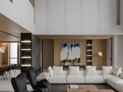 Modern Villa 3D model 41