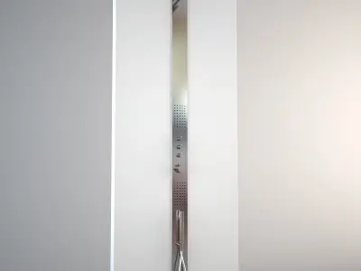 6 Showers Collection stainless steel shower head 3D Model Pack