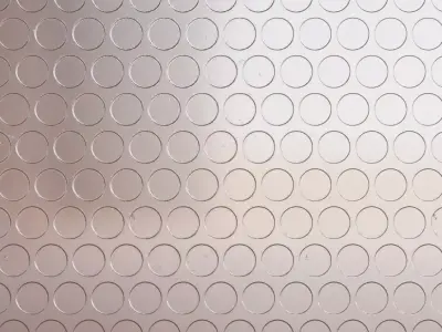 Simple Var Silver Corrugated Metal Grill PBR Seamless Texture