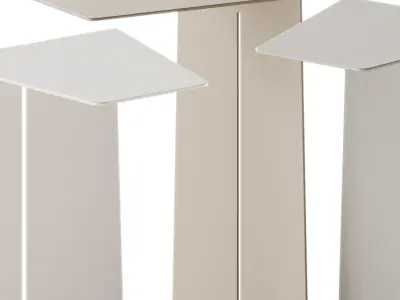 Diemme CLOCK Steel side table 3D model