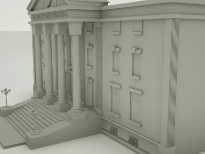 Clock tower 3D model