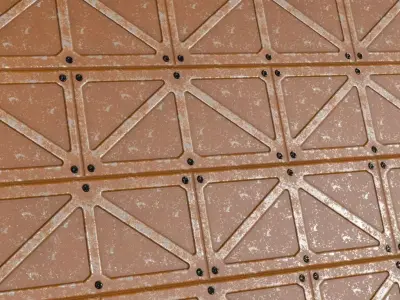 Worn Metal Plate PBR Seamless Texture