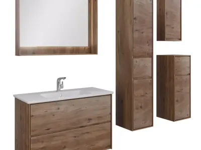 Furniture set Mokka 100 and Cases 3D model