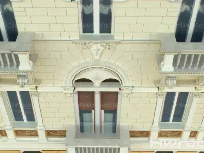 Palace Ponterosso place Trieste 3D model