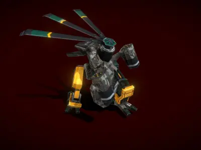 V5 Robots HLC Low-poly 3D model