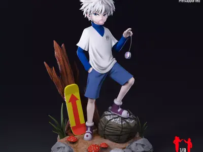 Killua from HunterxHunter - myAnimate 3D print model